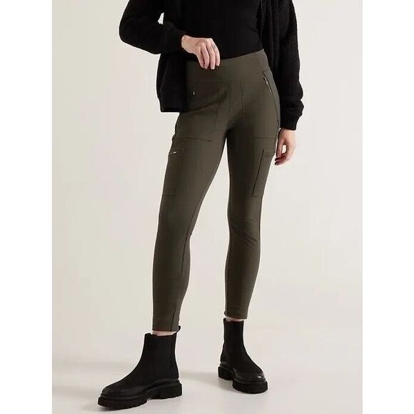 ✨ATHLETA GREEN HEADLANDS HYBRID CARGO SZ 8 TIGHTS✨ - Picture 5 of 10